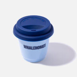 Ceramic Coffee Mug With Lid-Ocean Indigo