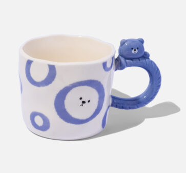 Blue Bear Mug With Handle– Animal Ceramic Mug, Christmas Gift for Kids ,Australia Seller