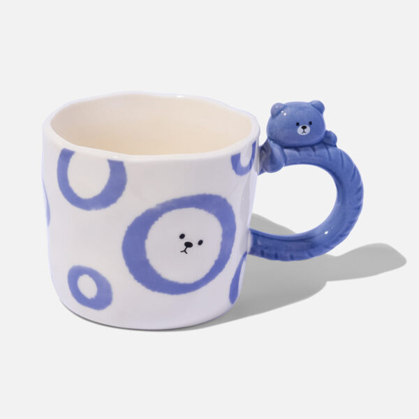 Blue Bear Mug With Handle– Animal Ceramic Mug, Christmas Gift for Kids ,Australia Seller