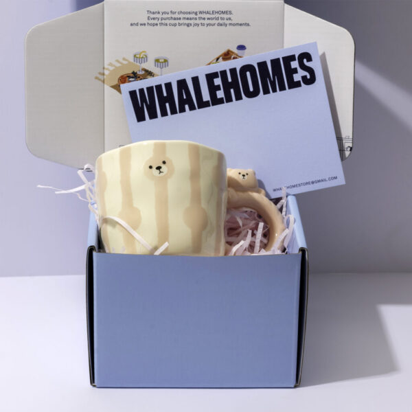 Pink Bear Mug With Handle , Kawaii Mug Gift, Coffee Cup for Girls & Teens