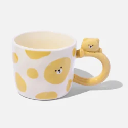 Bear Handle Ceramic Mug - Yellow