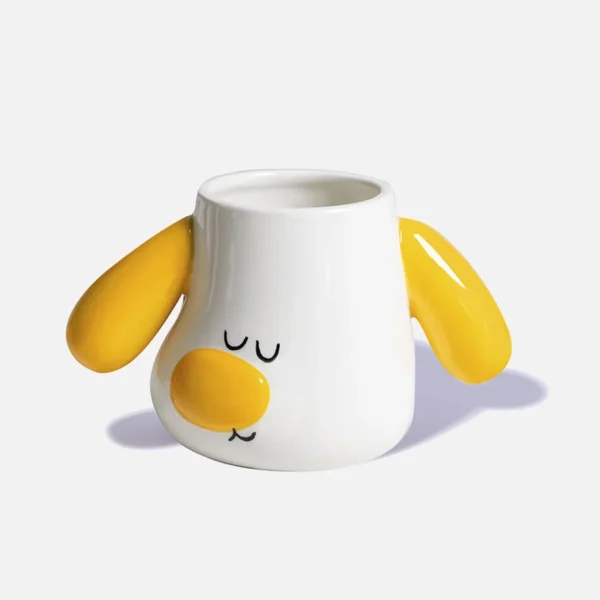Puppy Shaped Mug - Yellow