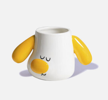 Cute Puppy Yellow Mug