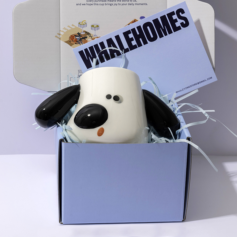 Cute Puppy Shaped Mug Black