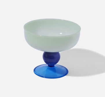 Green Glass Dessert Bowl Set