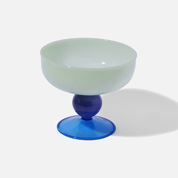 Green Glass Dessert Bowl Set