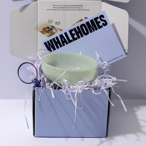 Green Glass Dessert Bowl Set