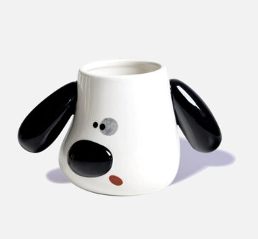 Cute Puppy Shaped Mug Black