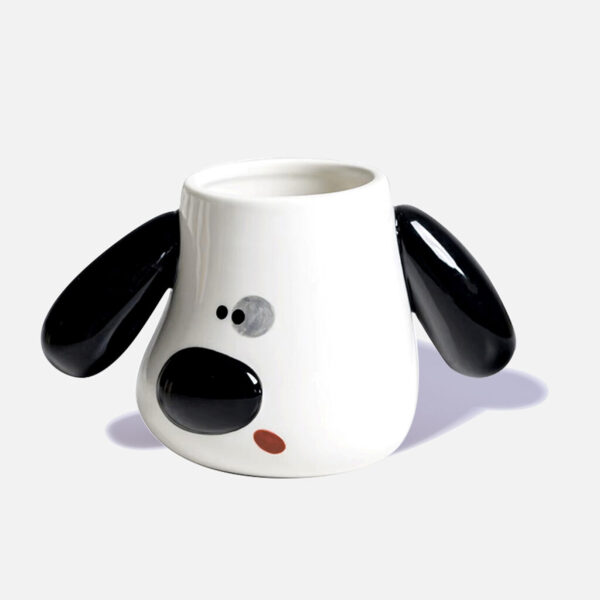 Cute Puppy Shaped Mug Black