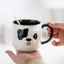 3D Dog Ceramic Coffee Mug