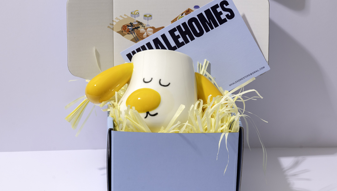 Cute Puppy Yellow Mug