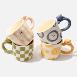 Custom Bear Mug Gift Set – Choose Any 2 Colors | Personalised Christmas Gift Pack