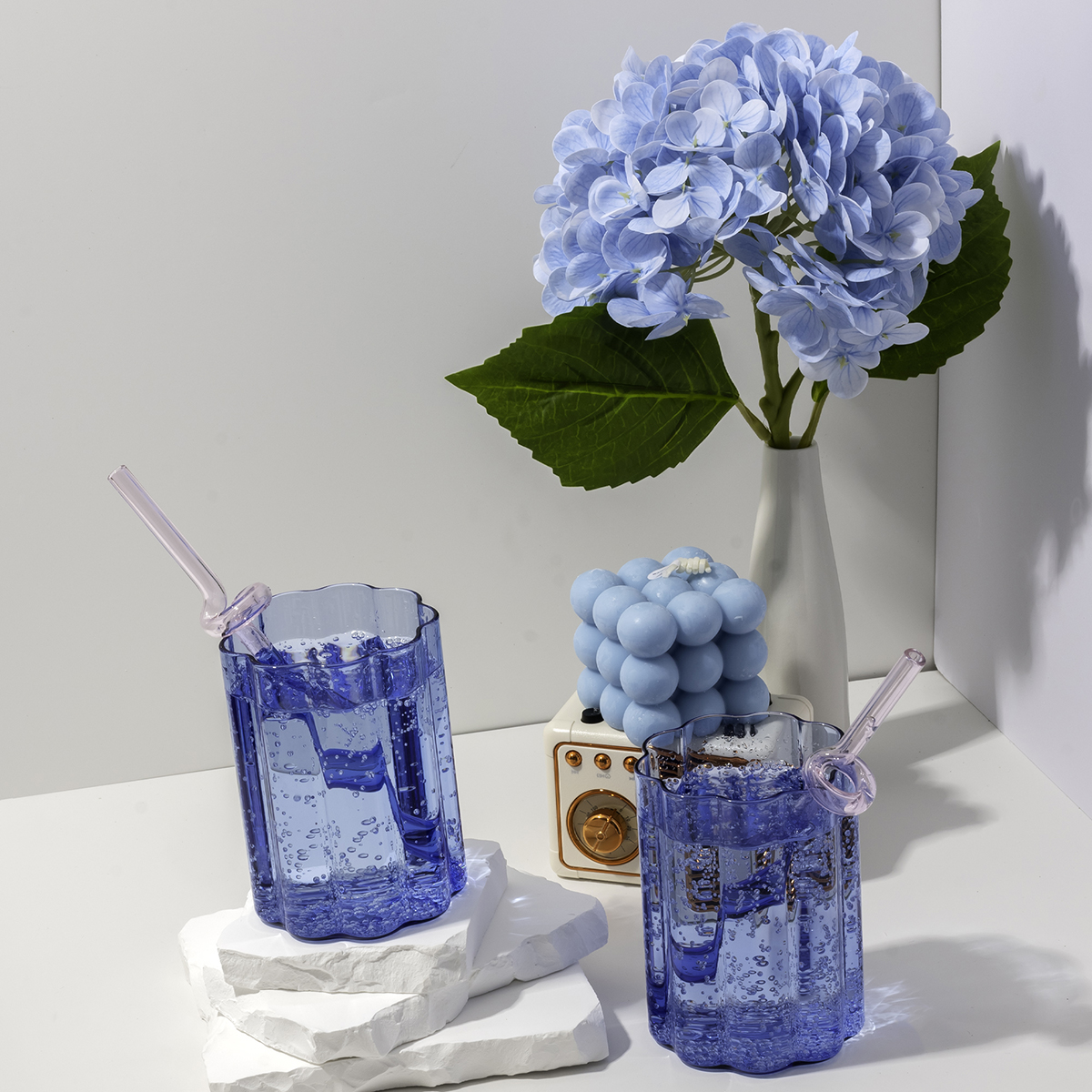 aesthetic glass mug for modern home